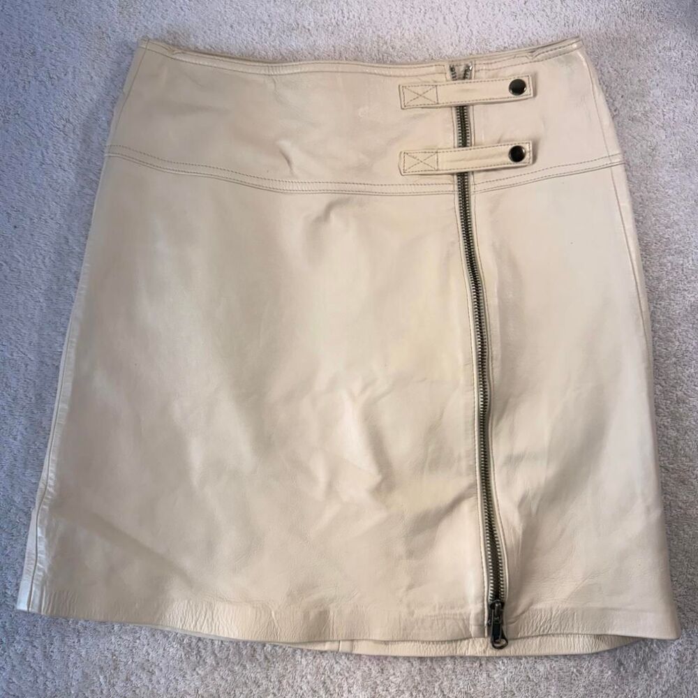 Cache Women's Cream and Tan Skirt
